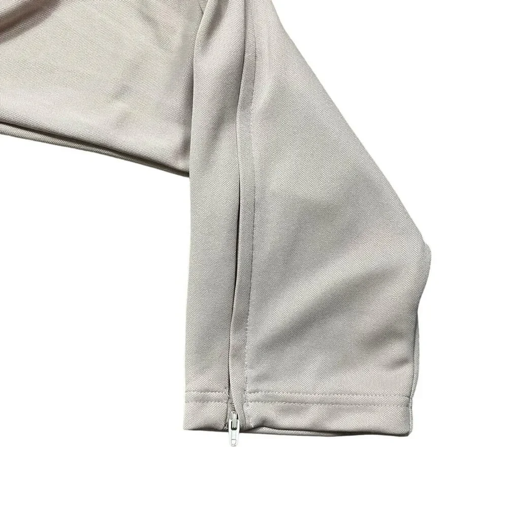 adidas Men's Beige Sweatpants with White Stripes